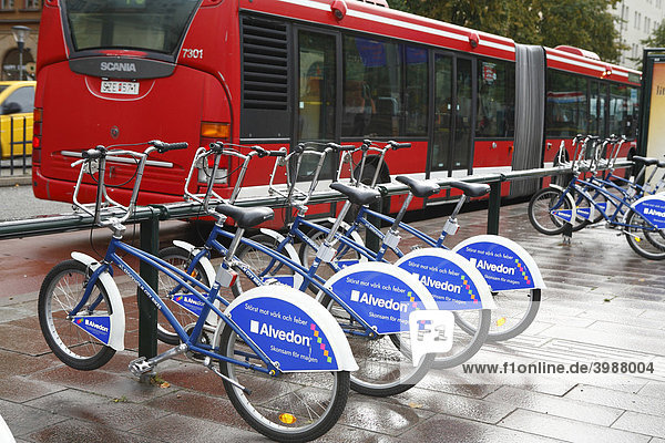 City Bikes  Stockholm  Schweden  Skandinavien  Europa