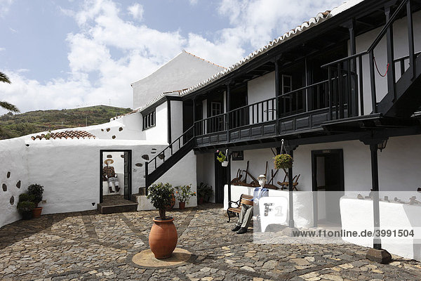 Volkskundliches Museum im Gutshof Casa Lujan in Puntallana  La Palma  Kanaren  Kanarische Inseln  Spanien