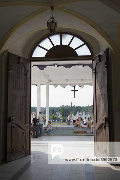 Eingangsportal  Aglona Basilika  Aglona  Latgola  Lettgallen  Lettland