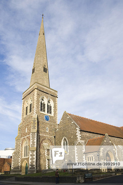 Saint Giles Church Kirche  Southampton Street Straße  Reading  Berkshire  Vereinigtes Königreich  Europa