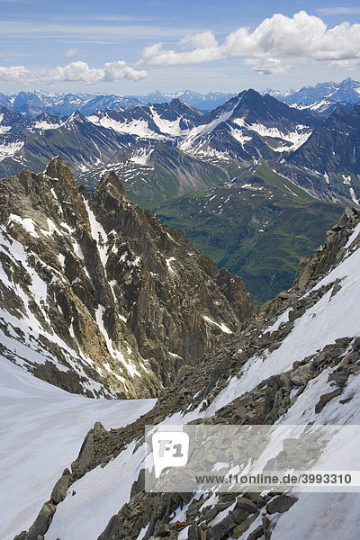 Dent de Jetoula  Mont-Blanc-Gruppe  Alpen  Italien  Europa