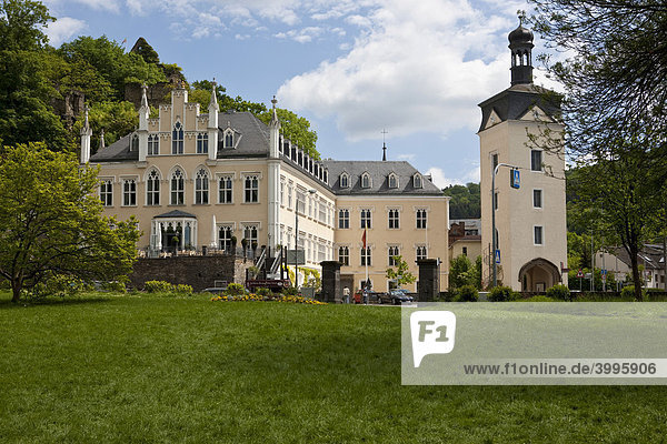 Schloss Sayn castle at the foot of the castle hill and at the entrance of Sayn  a quarter of Bendorf  district of Mayen-Koblenz  Rhineland-Palatinate  Dutschland  Europe