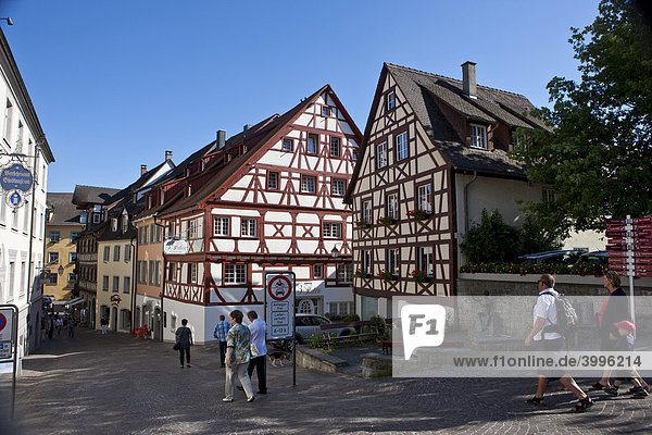 Die Altstadt von Meersburg am Bodensee  Regierungsbezirk Tübingen  Bodenseekreis  Baden-Württemberg  Deutschland  Europa