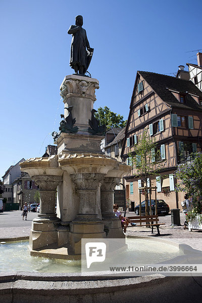 Grand Rue  Altstadt von Colmar  Elsass  Frankreich  Europa