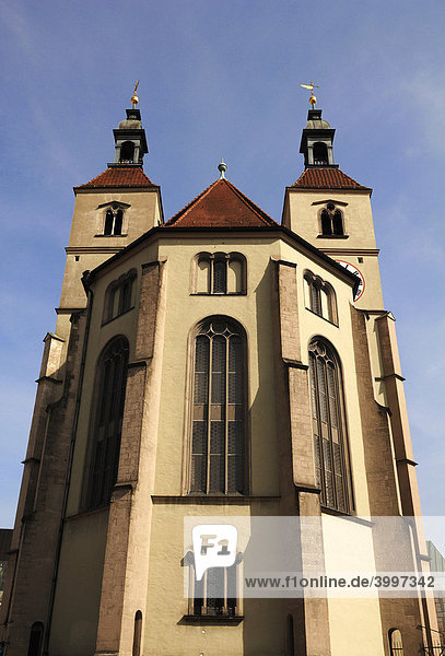 Evangelische Lutherische Neupfarrkirche  Regensburg  Oberpfalz  Bayern  Deutschland  Europa