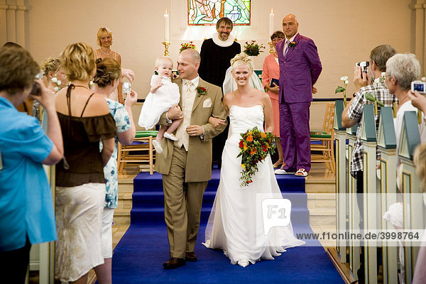 Wedding ceremony in a church