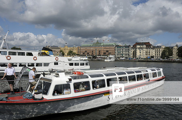 Ausflugsschiff  Stockholm  Schweden  Europa