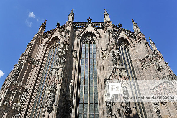 Sebalduskirche  St. Sebald  Pfeilerbasilika  Romanik  Gotik  Altstadt  Nürnberg  Mittelfanken  Franken  Bayern  Deutschland  Europa