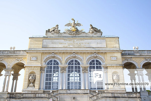 Gloriette  Schloss Schönbrunn  Schlosspark  Wien  Österreich  Europa