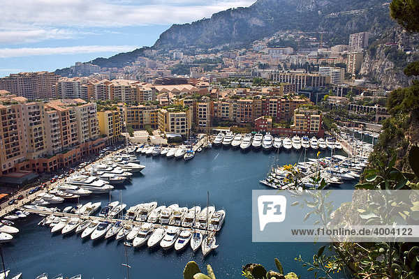 Fontvieille  Luxusbucht in Monte Carlo  Fürstentum Monaco  Europa
