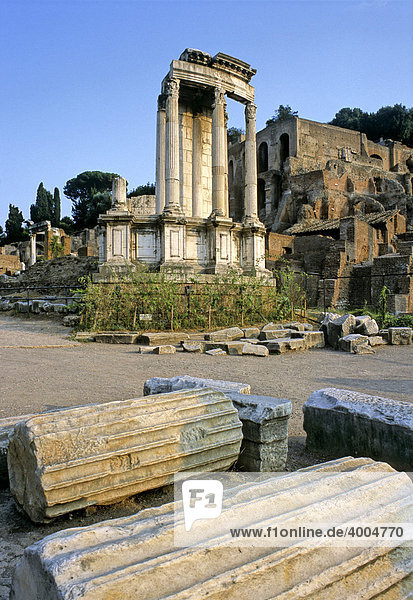 Vesta-Tempel  Forum Romanum  Rom  Latium  Italien  Europa
