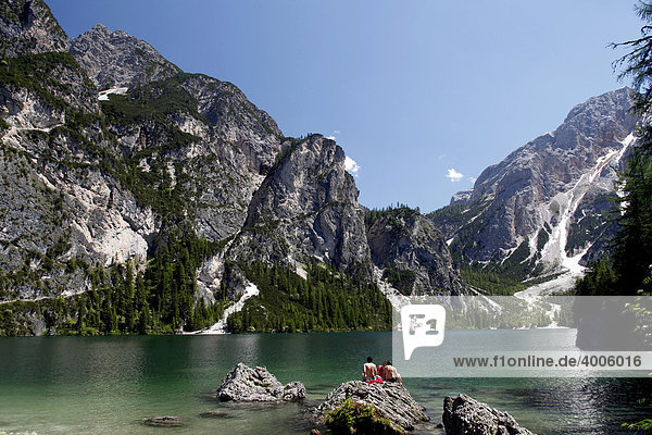 Lago di Braies  Dolomites  Alto Adige  Italy  Europe