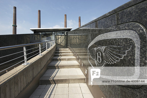 Entrance to Bentley House  Autostadt Wolfsburg  Car City  Lower Saxony  Germany  Europe