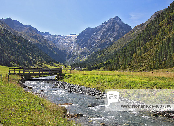 Liesenser Fernerkogel  Lüsenser  Gletscher  Lüsenser Tal  Hospiz  Stubaier Alpen  Tirol  Österreich  Europa