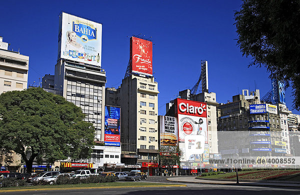 Stadtzentrum  Avenida 9 de Julio  von Buenos Aires  Argentinien  Südamerika