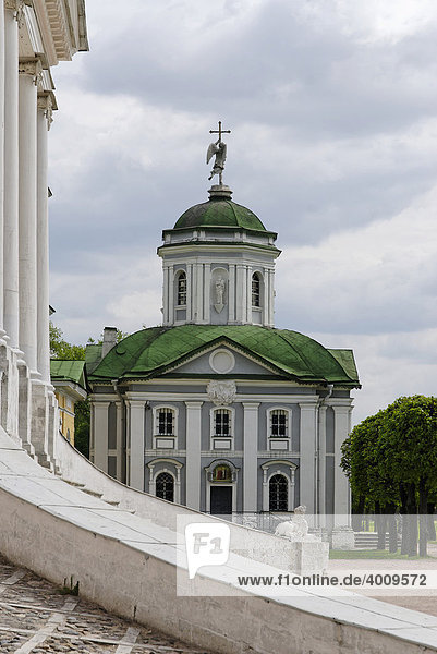 Orthodoxen Kirche  Kuskowo-Anwesen  Sommerresidenz der Scheremetew-Familie  Moskau  Russland