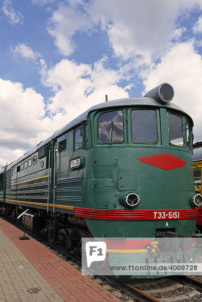Sowjetische Diesel-Lokomotive TE3  gebaut im Jahre 1964