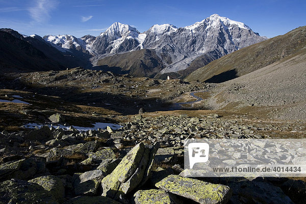 Ortlergruppe Nationalpark Stilfserjoch Südtirol Italien Europa