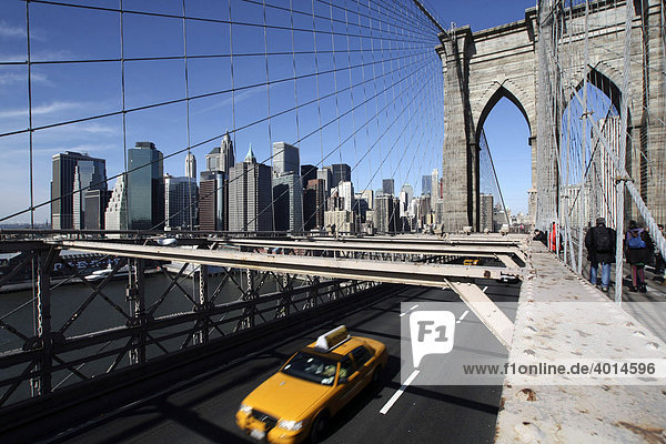 Brooklyn Bridge  Manhattan  New York City  NYC  USA  Vereinigte Staaten von Amerika