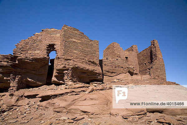 Die Wukoki Pueblo Ruinen  Wupatki National Monument  Arizona  USA