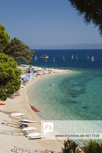 Bol Beach Brac Island Dalmatia Croatia Adriatic Sea Mediterranean Europe
