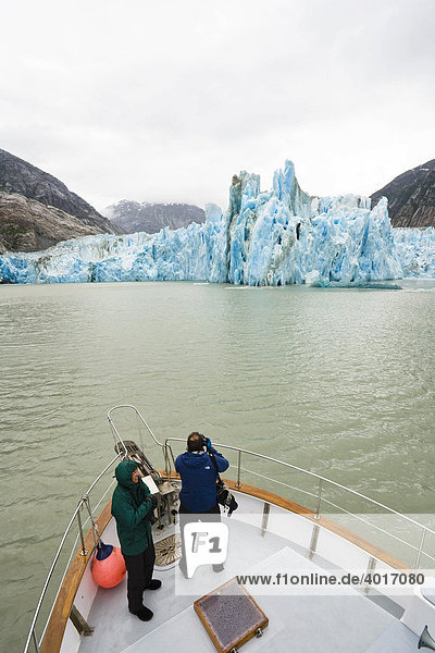 Dawes Glacier  Endicott Arm  Inside Passage  Southeast Alaska  Alaska  USA  North America