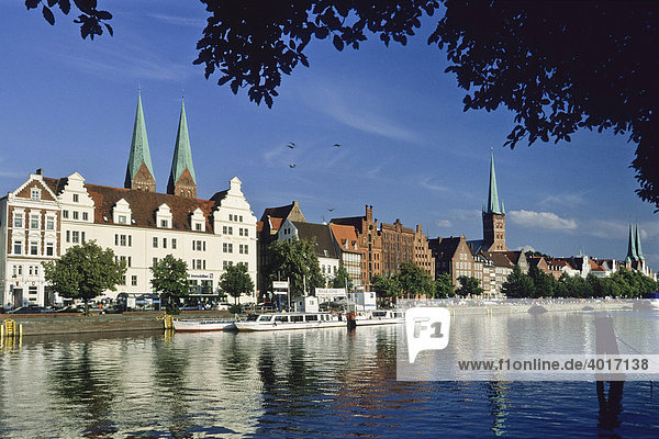 An der Untertrave  Altstadt  Lübeck  Schleswig-Holstein  Deutschland  Europa