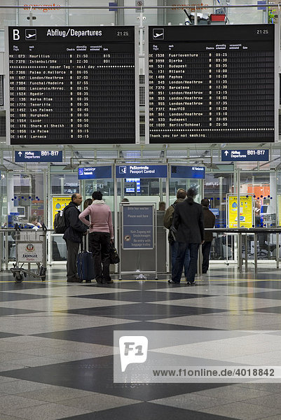 Am Franz Joseph Strauß Flughafen  Freising  München  Bayern  Deutschland  Europa