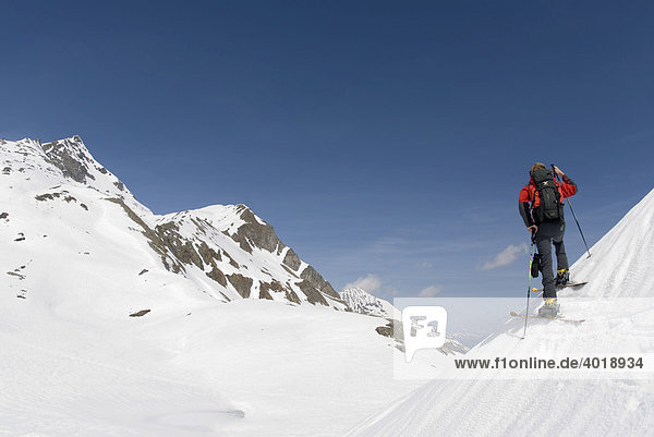 Skitour in Rauris  Nationalpark Hohe Tauern  Salzburg  Österreich  Europa