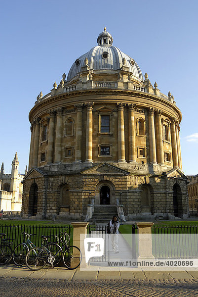 Dome of the Radcliffe Camera  1748  built as memorial to Doctor John Radcliffe  Oxford  Oxfordshire  England  Great Britain  Europe