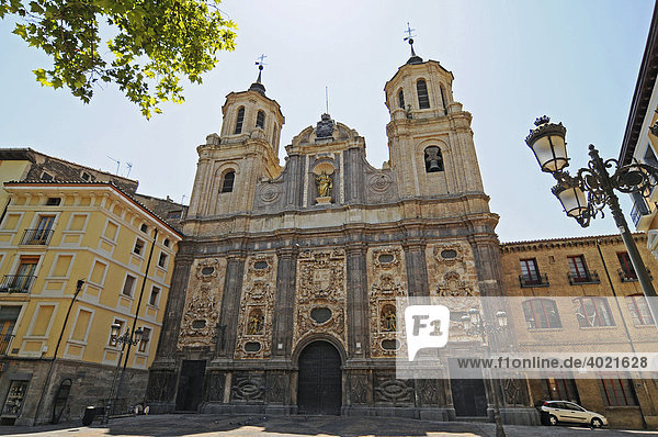 Santa Isabel  Kirche  Plaza del Justicia  Platz der Justiz  Zaragoza  Saragossa  Aragon  Kastilien  Spanien  Europa