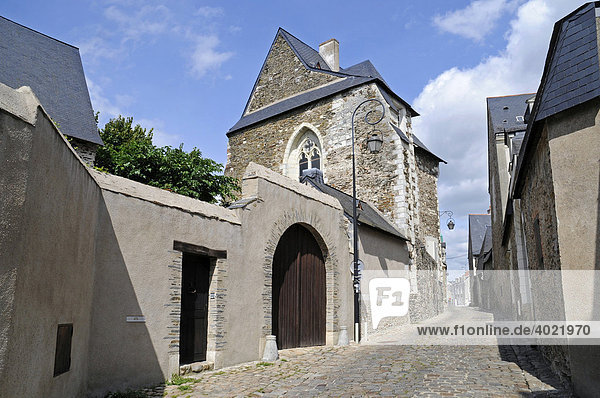 Enge Gasse  alte Häuser  Stadtviertel La Doutre  Angers  Pays de la Loire  Frankreich  Europa