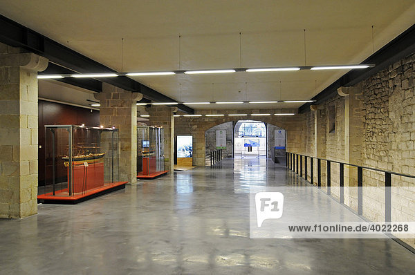 Eingangsbereich  Ausstellungsraum  Museu Maritim  Schifffahrtsmuseum  Barcelona  Katalonien  Spanien  Europa