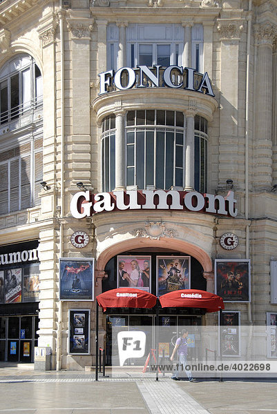 Kino  Foncia  Gaumont  Altstadt  Montpellier  Languedoc-Roussillon  Frankreich  Europa