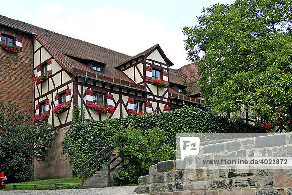 Nebengebäude in der Kaiserburg  Nürnberg  Deutschland  Europa