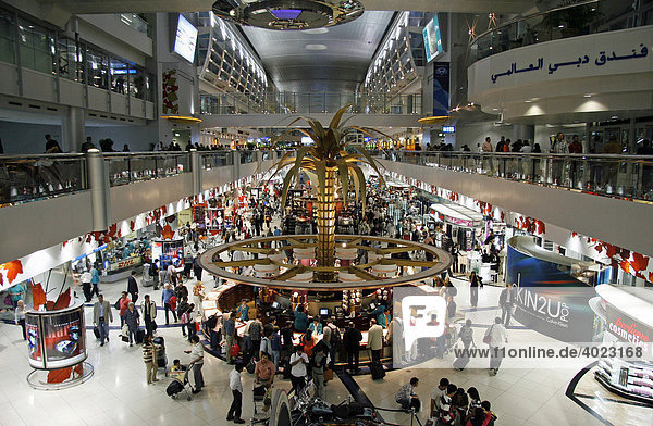 Sheikh Rashid Terminal  International Airport  duty-free shops  Dubai  United Arab Emirates  Middle East
