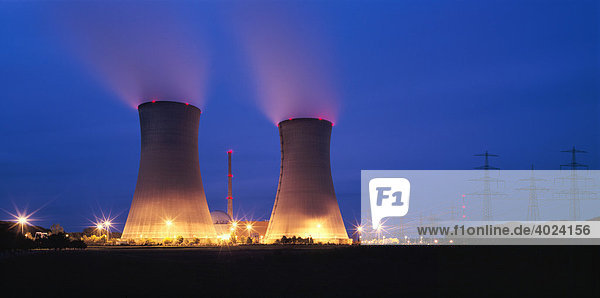 Kernkraftwerk Grafenrheinfeld  Unterfranken  Bayern  Deutschland  Europa