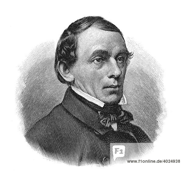 Holzschnitt  Rudolf Hermann Lotze  Portrait