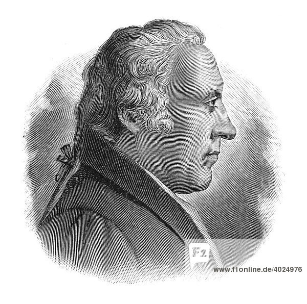 Holzschnitt  James Watt  Portrait