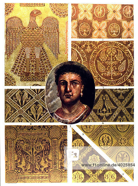 Alexandrinische Gewebe  Das Altertum  Das römisch-hellenistische Ornament
