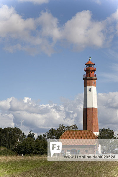Lighthouse in the town of Fluegge on Fehmarn Island  Schleswig-Holstein  Germany  Europe