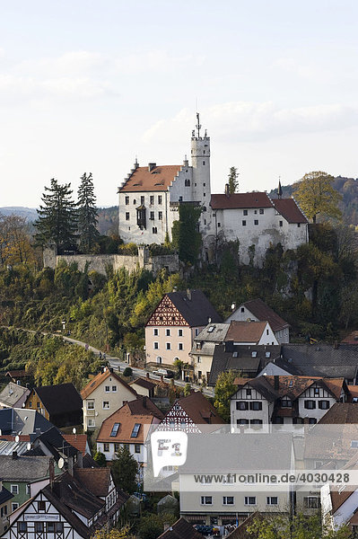 Goessweinstein castle  Franconian Switzerland  Franconia  Bavaria  Germany  Europe