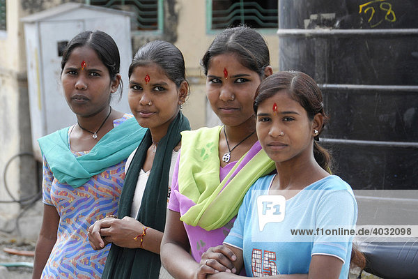 Indische Mädchen  Jaipur  Rajasthan  Nordindien  Asien