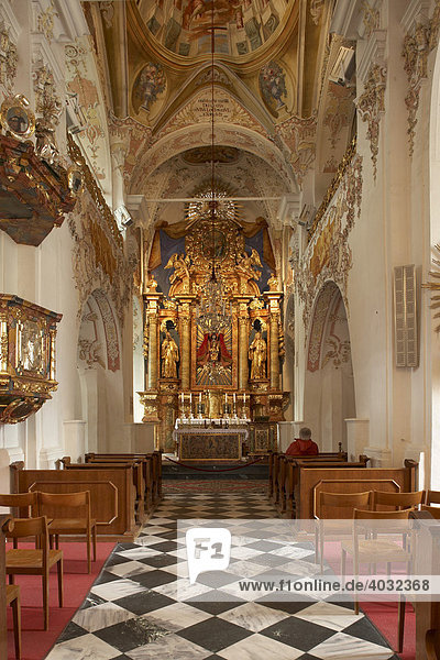 Stiftskirche Ossiach  Innenansicht  Kärnten  Österreich  Europa