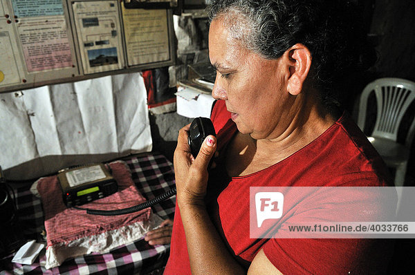 Frühwarnsystem als Katastrophenschutz  Bewohner abgelegener Dörfer in der Hurricane-Region werden als Funker ausgebildet  Los Encuentros  San Juan de Limay  Nicaragua  Zentralamerika