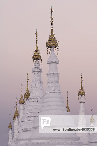 Sandamuni Pagoda at sunset  Mandalay  Myanmar or Burma  South East Asia