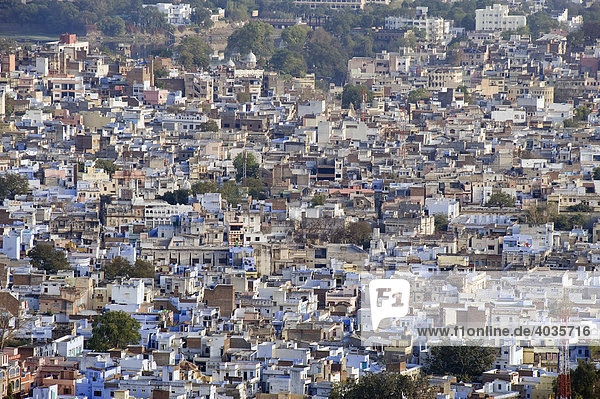 Aussicht über Udaipur  Rajasthan  Indien  Südasien