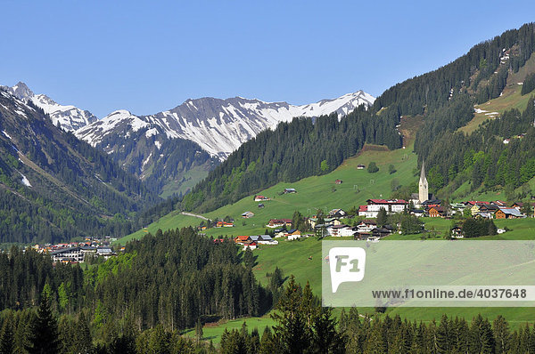 Mittelberg  Kleinwalsertal  Vorarlberg  Österreich  Europa