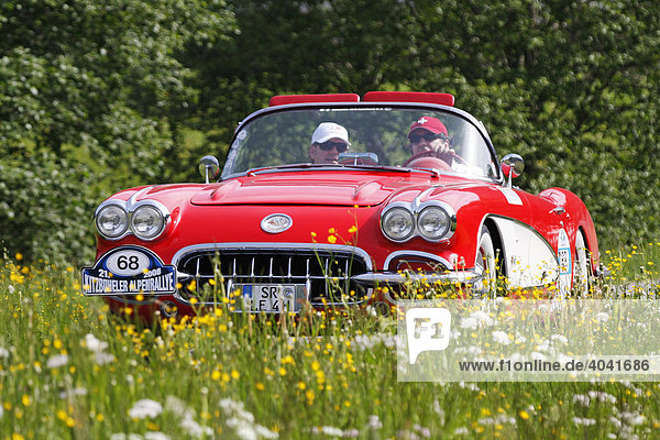 Chevrolet Corvette  built 1958  Vintage Car Alpine Rally 2008  Kitzbuehel  Austria  Europe