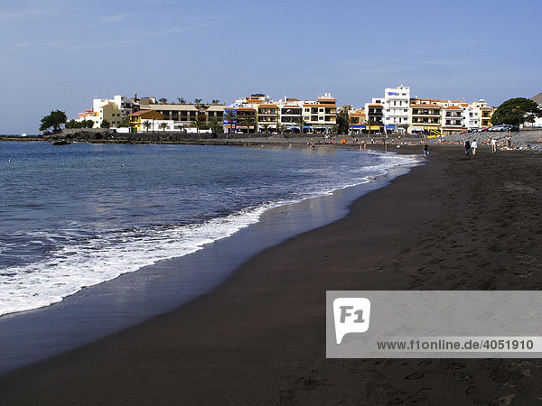 Strand in La Playa  Valle Gran Rey  La Gomera  Kanarische Inseln  Kanaren  Spanien  Europa